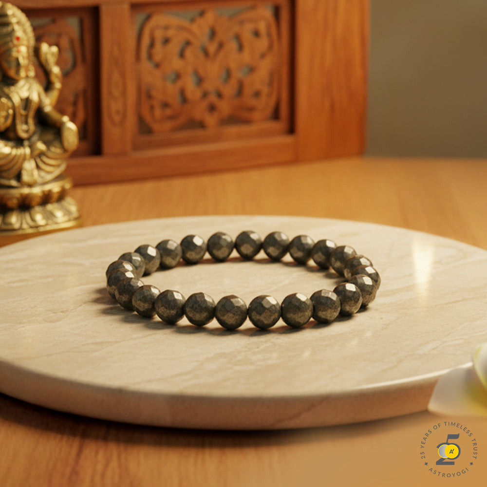 Diamond Cut Pyrite Bracelet